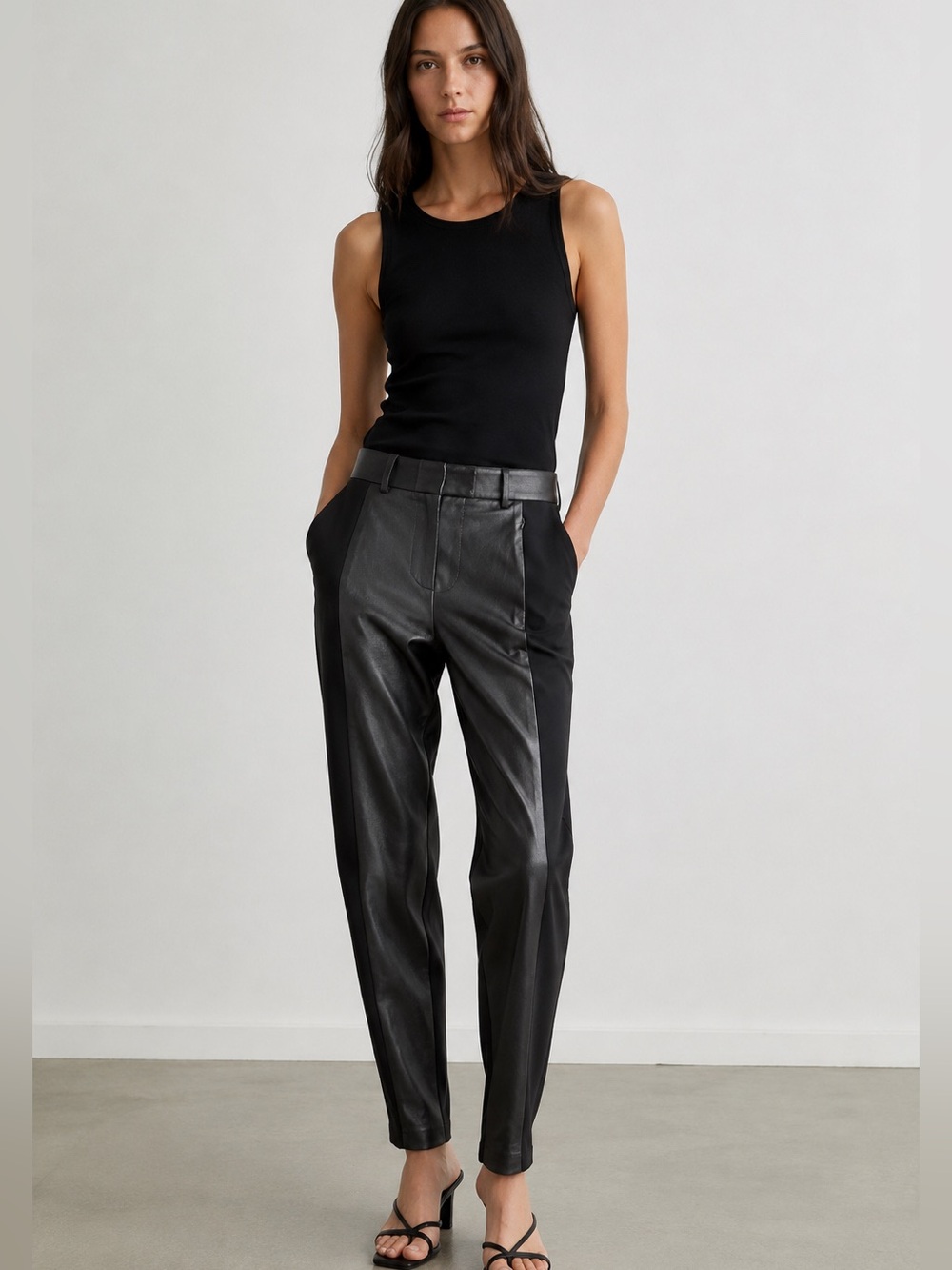 rag & bone Black Lamb Leather Pants